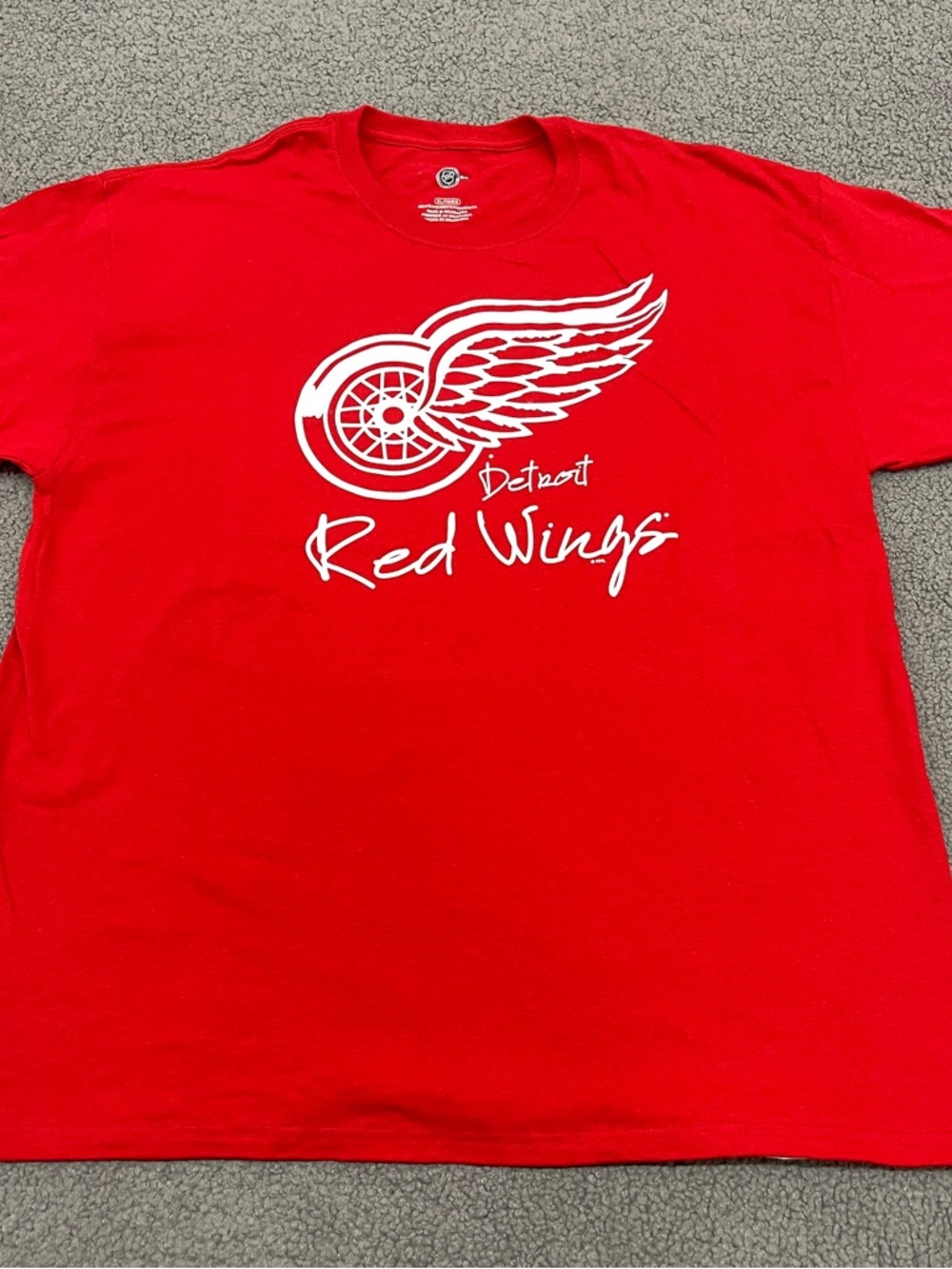 Detroit Red Wings T Shirt Mens XL Red NHL Hockey Graphic Logo Tee